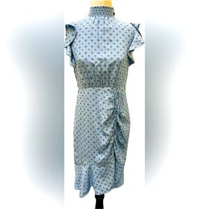 Tahari Women's Blue Isabella Asymmetric Floral Sheath Knee Length Size 2 NWT